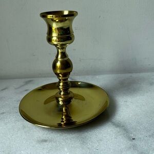 Elegant Gold Candlestick Holder. Vintage